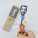 Julio Cortázar figurine, famous Argentine novelist, poet - Poetry lover gift! Literature art