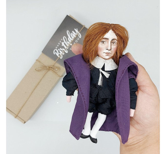 John Milton figurine, famous English poet, author poem Paradise Lost - Gift for poetry!