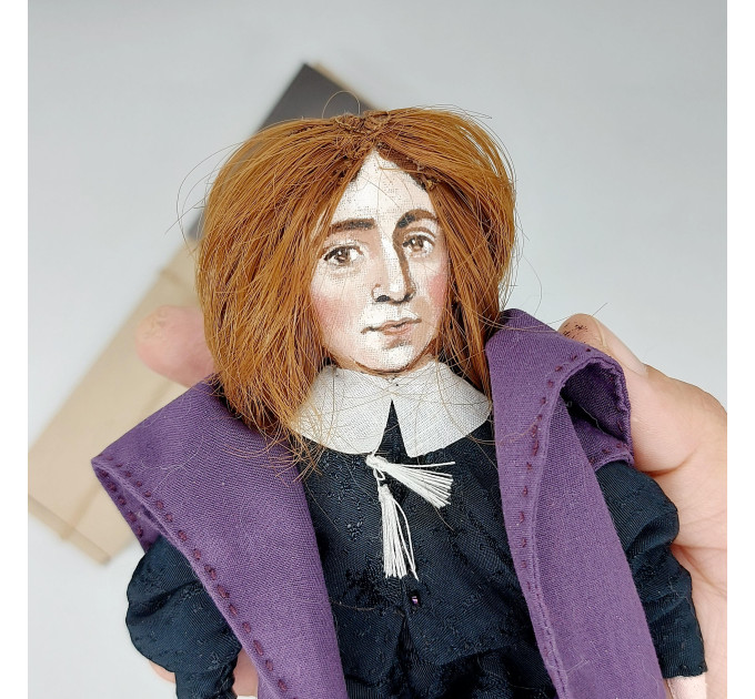 John Milton figurine, famous English poet, author poem Paradise Lost - Gift for poetry!