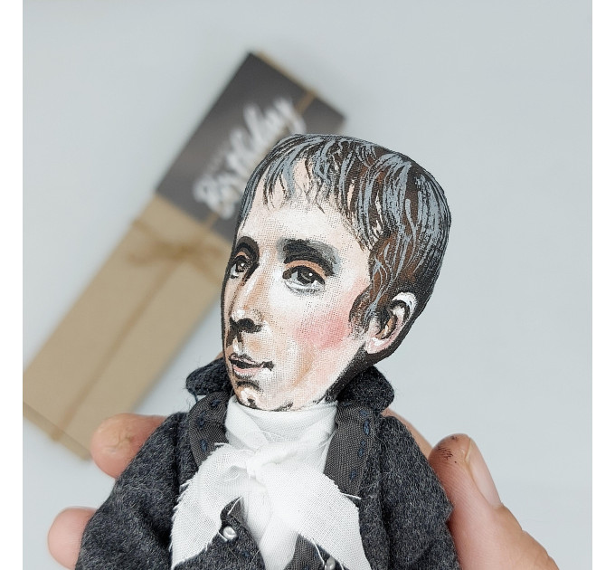 William Wordsworth figurine, famous English Romantic poet, author The Prelude - Bookish gift!