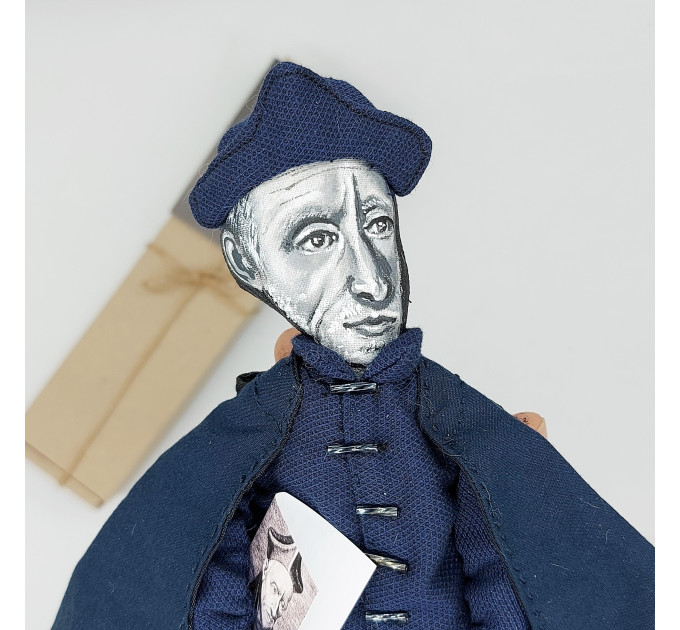 Francisco Suárez figurine, Spanish philosopher, theologian the School of Salamanca - Renaissance art