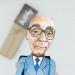 Jose Saramago figurine, Portuguese writer Nobel Prize in Literature - Book lover art