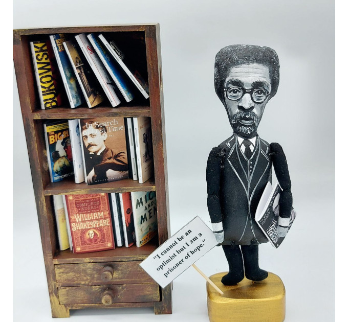 Cornel West figurine, American philosopher, political activist, intellectual - Gift for Thinkers!