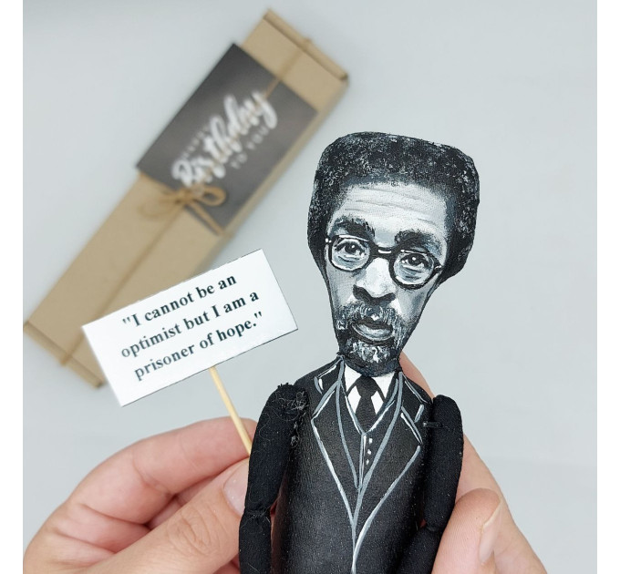 Cornel West figurine, American philosopher, political activist, intellectual - Gift for Thinkers!