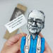 Andrzej Sapkowski figurine, Polish fantasy writer - Literary Gift for Book Lovers and Writers