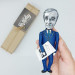 Elie Wiesel figurine, famous writer  Nobel laureate, Holocaust survivor - Literary Gift