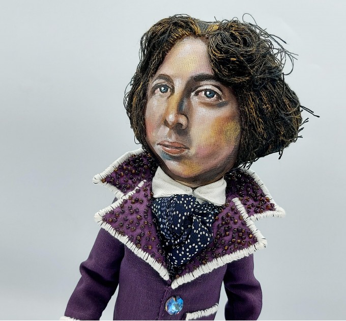 Oscar Wilde doll, Famous poet, writer, author  - Literary Gift Readers 