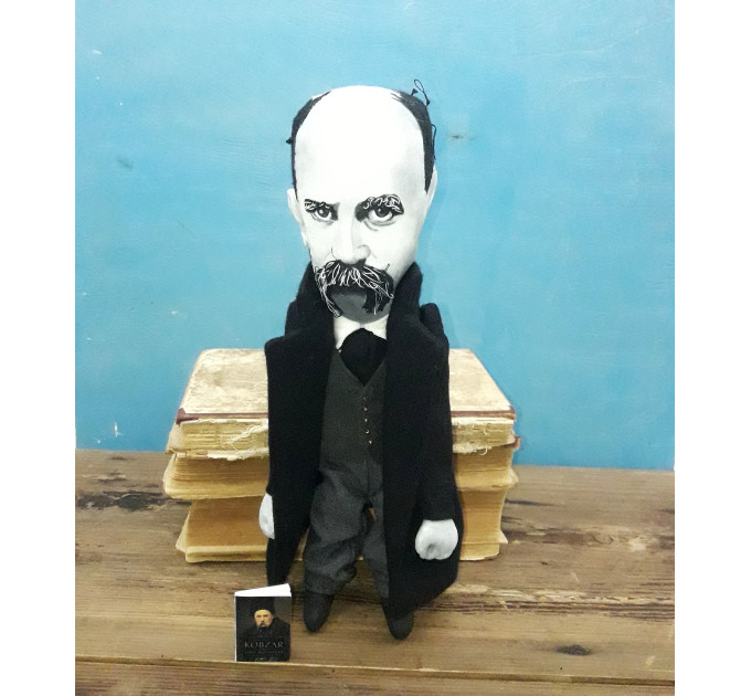 Taras Shevchenko - Kobzar, Ukrainian poet, writer doll - Literary gift! 