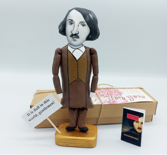 Nikolai Gogol writer figure, Literature gift! Collectible doll