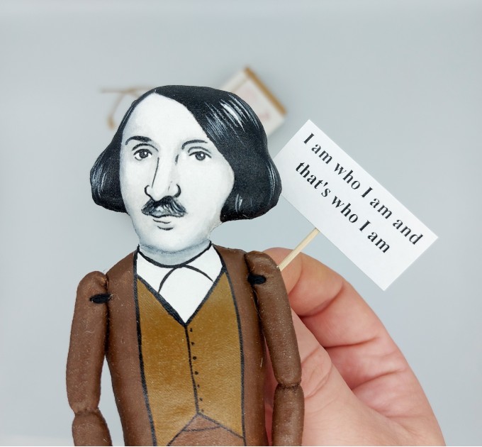 Nikolai Gogol writer figure, Literature gift! Collectible doll