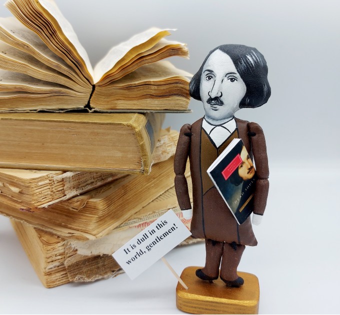 Nikolai Gogol writer figure, Literature gift! Collectible doll