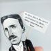 Nikola Tesla famous inventor figurine - Mechanic Engineer Gift!