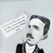 Nikola Tesla famous inventor figurine - Mechanic Engineer Gift!