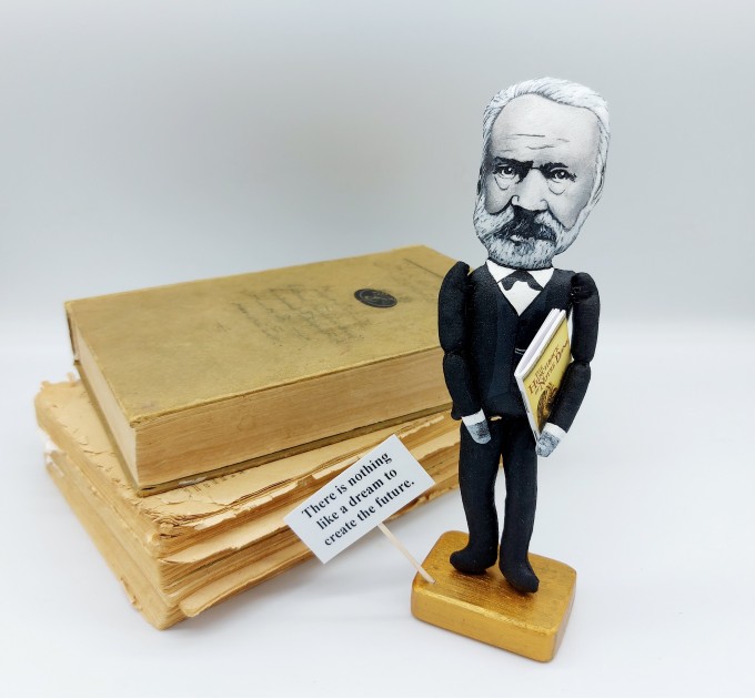 Victor Hugo figure - Literary gift! Collectible doll 