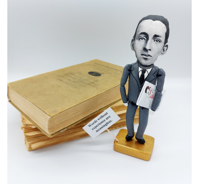 Vladimir Nabokov figurine, novelist -  Reader gift!