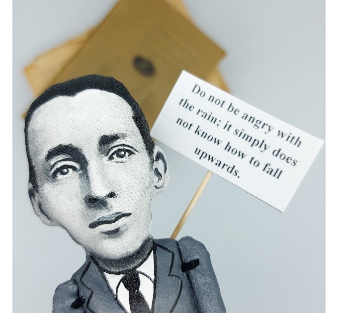 Vladimir Nabokov figurine, novelist -  Reader gift!
