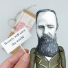 Fyodor Dostoevsky figurine, Reader gift! Collectible doll