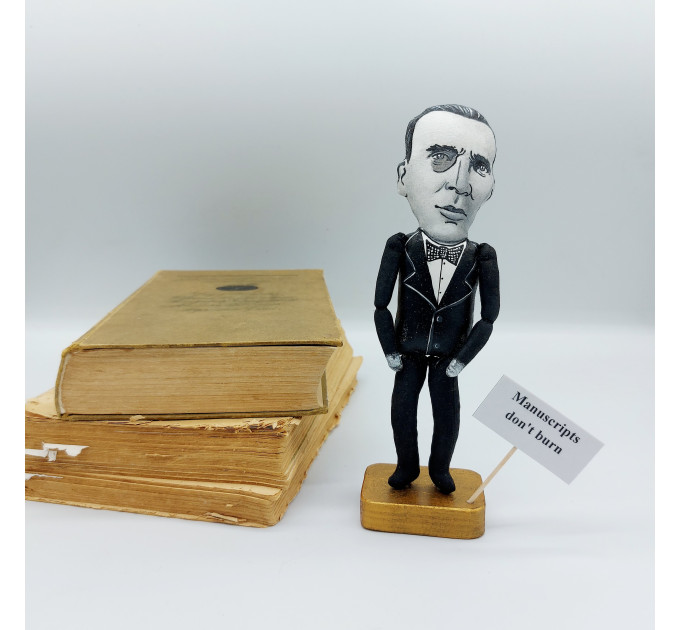 Mikhail Bulgakov famous writer, author - Gift For Book Lover! Collectible doll