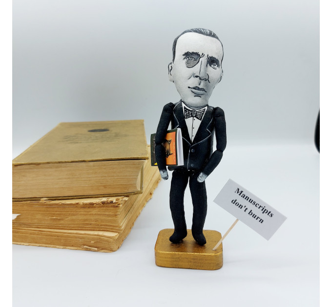 Mikhail Bulgakov famous writer, author - Gift For Book Lover! Collectible doll