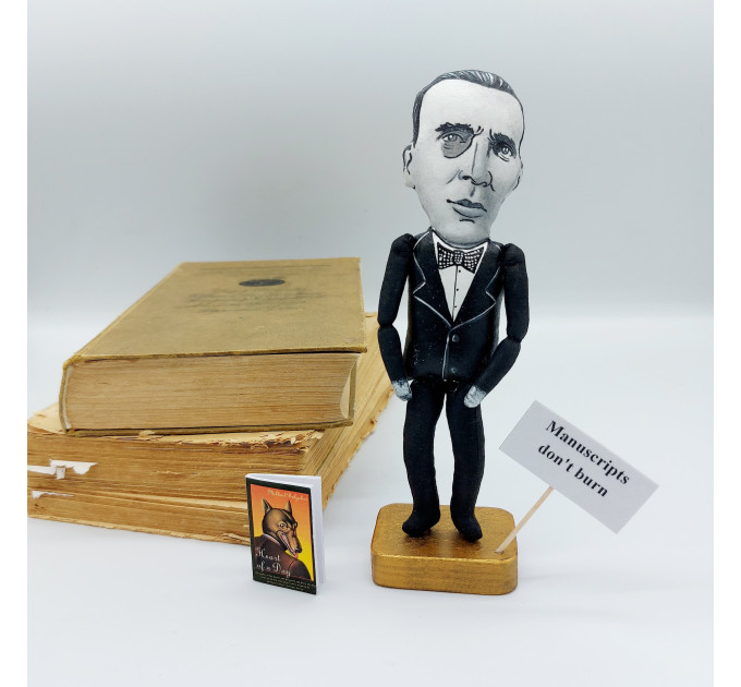 Mikhail Bulgakov famous writer, author - Gift For Book Lover! Collectible doll