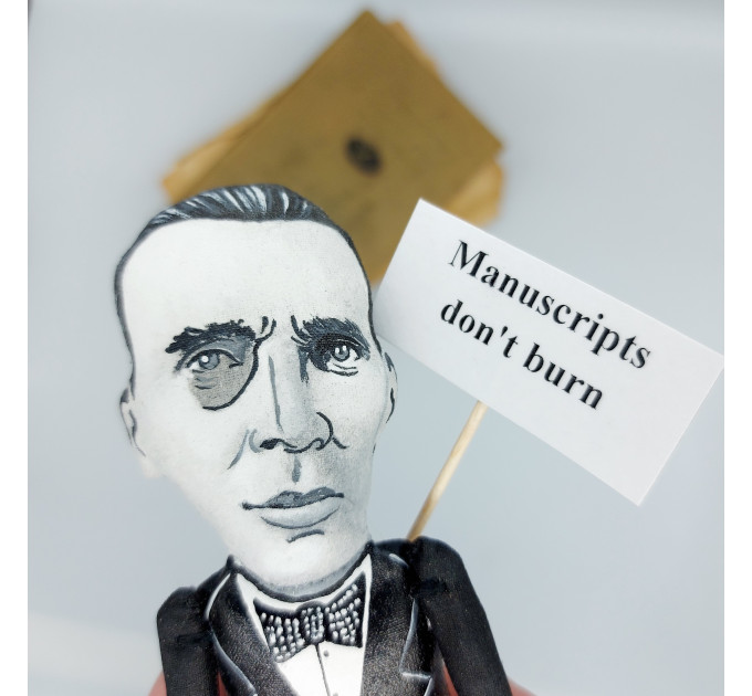 Mikhail Bulgakov famous writer, author - Gift For Book Lover! Collectible doll