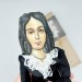 George Sand figurine, Bookworm gift! Collectible doll 