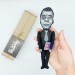 James Baldwin figure, Book lover gift - Collectible doll