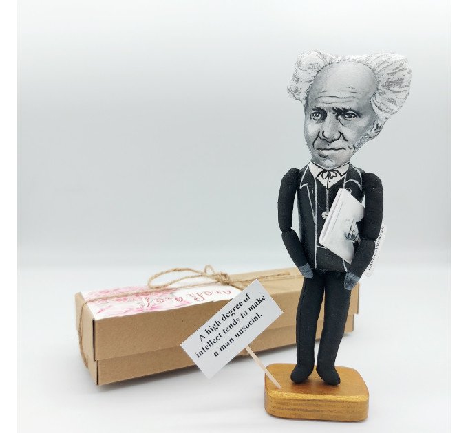 Arthur Schopenhauer German philosopher - Pessimist gift! Philosophy art