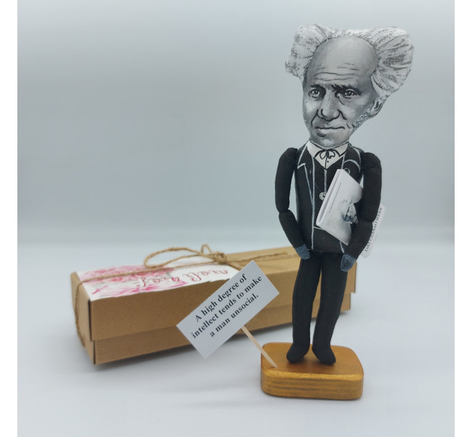 Arthur Schopenhauer German philosopher - Pessimist gift! Philosophy art