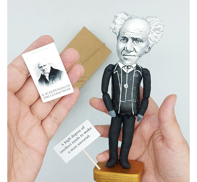 Arthur Schopenhauer German philosopher - Pessimist gift! Philosophy art