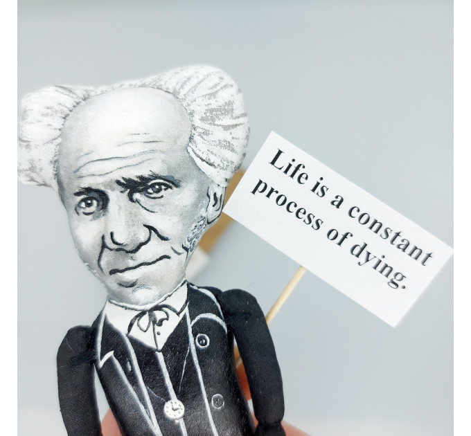 Arthur Schopenhauer German philosopher - Pessimist gift! Philosophy art