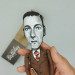 Lovecraft figurine, writer author Cthulhu - Gifts for Readers & Writers -  book shelf decor