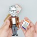 Aaron Beck psychiatrist figure, Psychology gift - Collectible doll