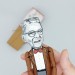 Aaron Beck psychiatrist figure, Psychology gift - Collectible doll