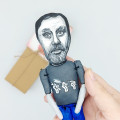 Slavoj Zizek philosopher Marxist figurine, Philosophy gift!