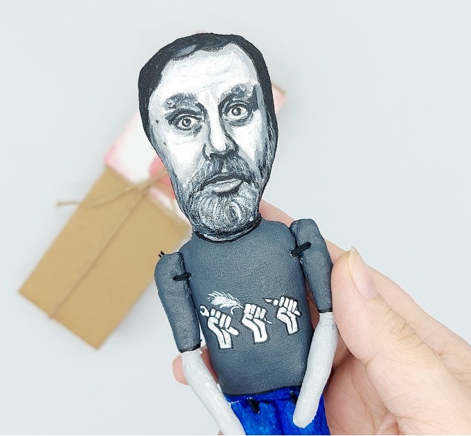 Slavoj Zizek philosopher figure, Philosophy gift - Collectible doll