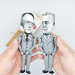 Bill W. & Dr. Bob figurines, the founders of Alcoholics Anonymous - AA Founder’s Day gift!