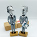 Bill W. & Dr. Bob figurines, the founders of Alcoholics Anonymous - AA Founder’s Day gift!