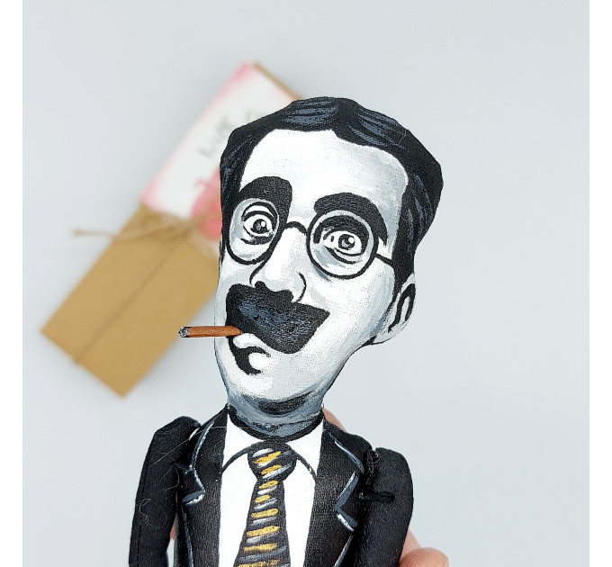 Groucho Marx The Marx Brothers figurine - Old Hollywood star slapstick comedy art