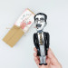 Groucho Marx The Marx Brothers figurine - Old Hollywood star slapstick comedy art