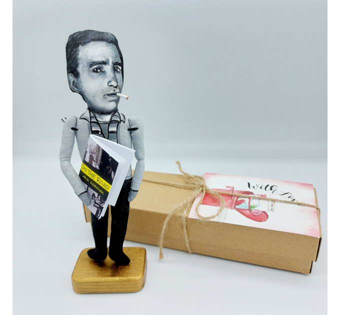 Jack Kerouac figurine, American novelist - Literary gift!