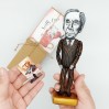 Bertrand Russell philosopher figure, History teacher gift - Collectible doll