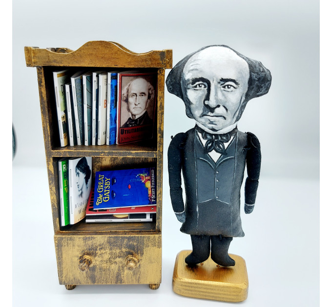 John Stuart Mill figure, British philosopher, political economist - Philosophy teacher gift!