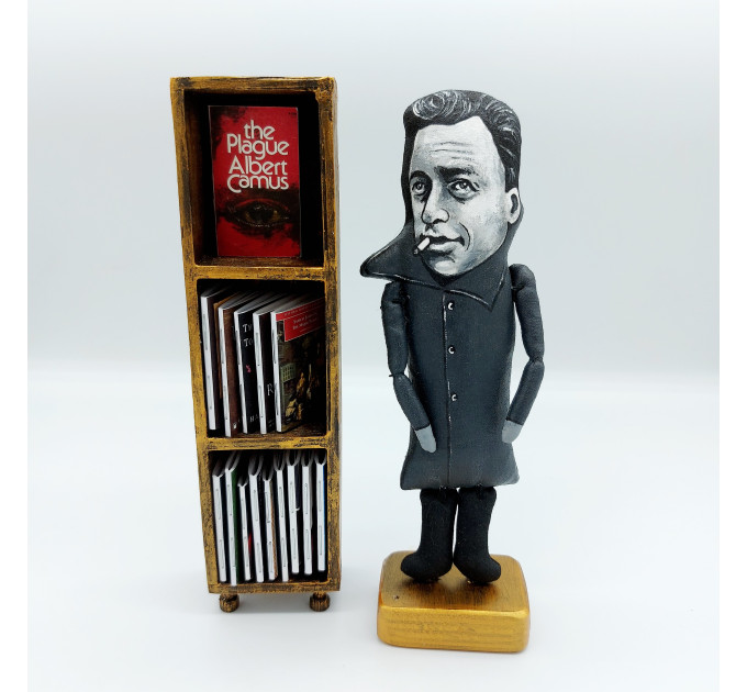 Albert Camus figurine, famous philosopher, author, journalist Nobel Prize - Book lover gift!