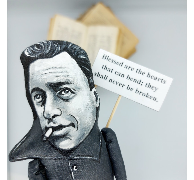 Albert Camus figurine, famous philosopher, author, journalist Nobel Prize - Book lover gift!