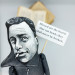Albert Camus figurine, famous philosopher, author, journalist Nobel Prize - Book lover gift!