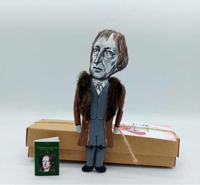 Georg Wilhelm Friedrich Hegel philosopher figure - Gift for idealist - Collectible handmade doll