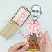 John Waters handmade figure, famous American filmmaker, actor, writer 