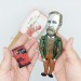 Bram Stoker famous gothic writer figurine, Gift for book lovers - Collectible doll