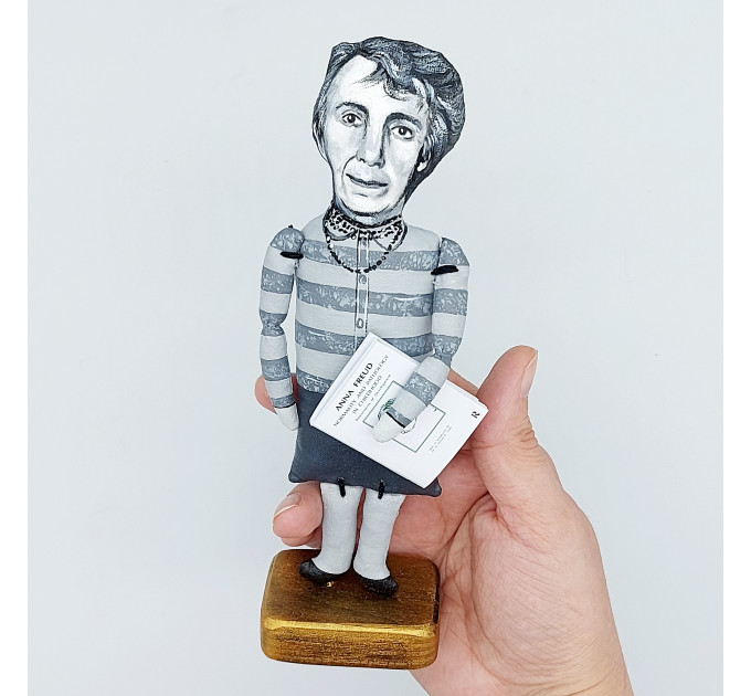 Anna Freud psychoanalyst figure, the founder of psychoanalytic child psychology - psychology office decor